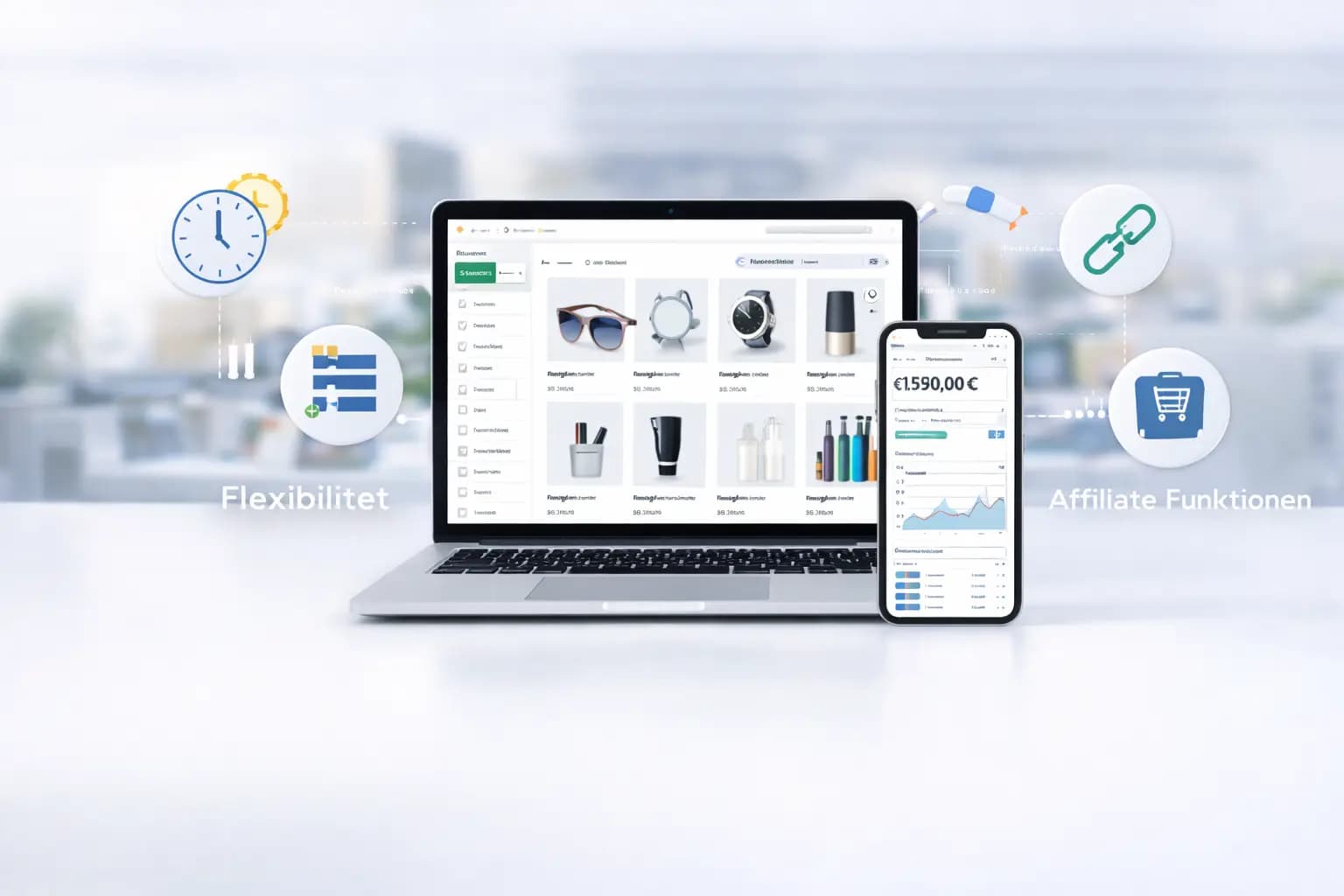 Vorteile des integrierten Online-Shops für Vertriebspartner